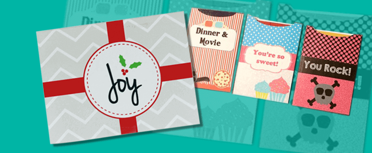 Create printable gift cards